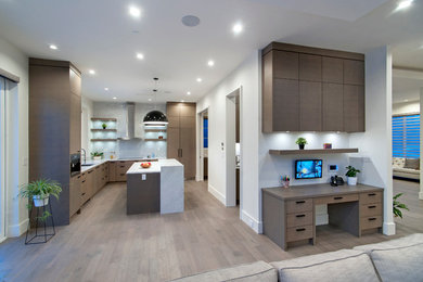 This is an example of a contemporary kitchen in Vancouver.