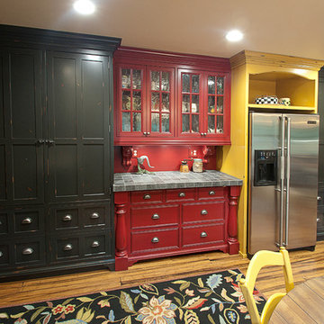 Distressed Colorful Kitchen