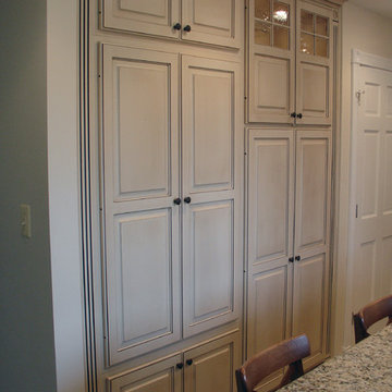 Distressed Kitchen - Built-in Pantry