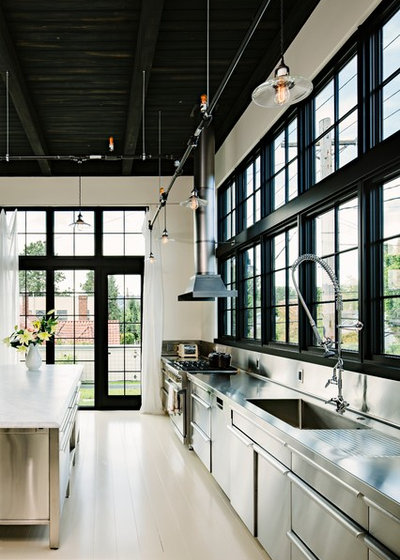 Industrial Kitchen by Emerick Architects