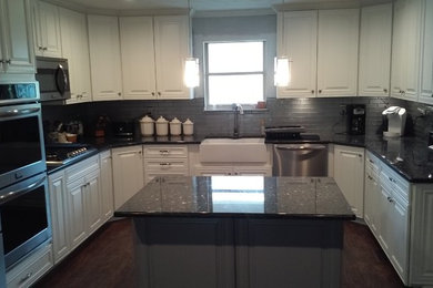This is an example of a kitchen in Huntington.
