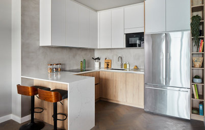 Houzz Tour: A Mix of Surfaces Adds Character to a New-build Flat