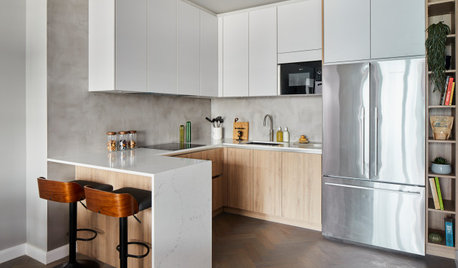 Houzz Tour: A Mix of Surfaces Adds Character to a New-build Flat