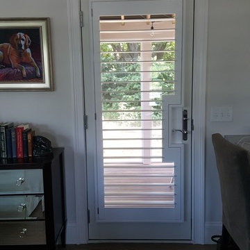 Door shutter with custom cut out