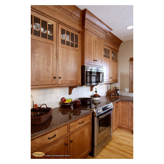 Door style: Pendleton Inset | Species: Maple | Finish: Nutmeg with ...