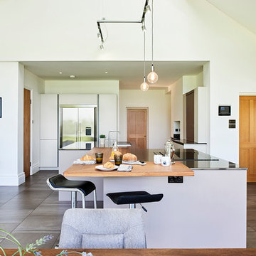 Double Height Barn Contemporary Kitchen