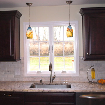 Double pendant lights over sink