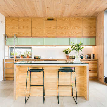 Douglas Fir Veneered Birch Plywood Kitchen