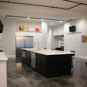 Downtown Loft Kitchen with view of hallway