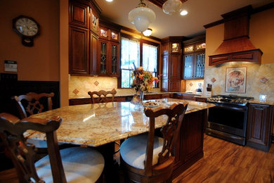 This is an example of a victorian kitchen in Philadelphia.