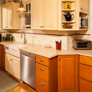 Drab kitchen brought to life