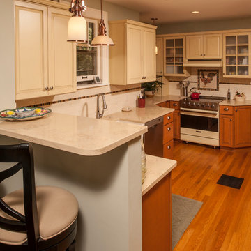 Drab kitchen brought to life