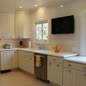 Dramatic transformation to a Tudor kitchen in Glendale