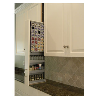 Dropout Spice Rack Storage System Traditional Kitchen San