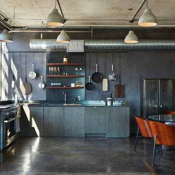 DTLA Industrial Loft Apartment: Kitchen & Dining