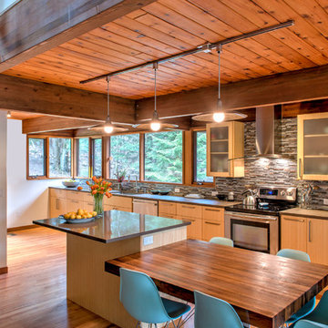 Earthy Bamboo Kitchen