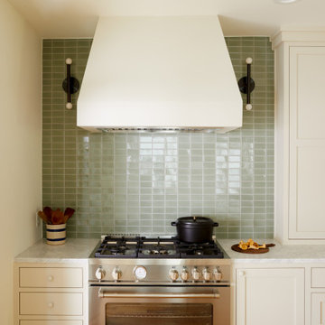 Earthy Green Kitchen Tiles