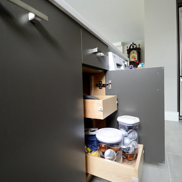 East End Apartment Remodel | Kitchen- Cabinet Interior