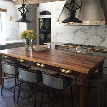 East Hampton, NY - Traditional - Reclaimed Chestnut Wood Table