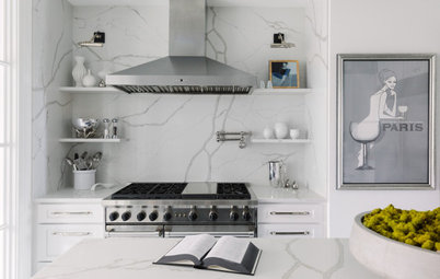 Black-and-White Kitchen Nods to Classic Chanel Style