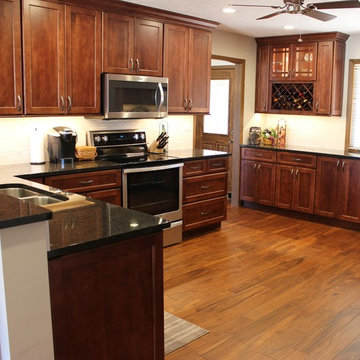 East Moline, IL- Kitchen Remodeled to Open Up To Two Dining Areas