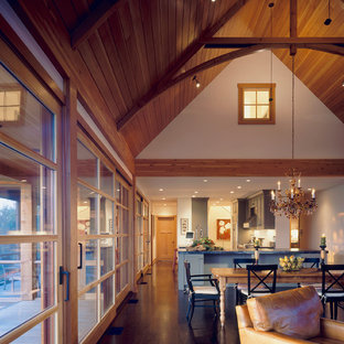 Inspiration for an asian kitchen in Burlington.