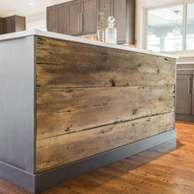 Custom wood siding to cabinets