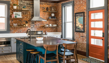 Kitchen of the Week: Exposed Brick and Eclectic Flair