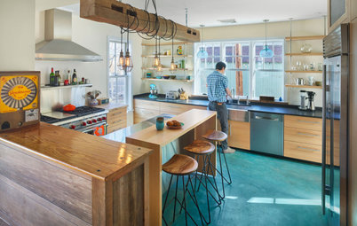 New This Week: A Pair of Colorfully Eclectic Kitchens