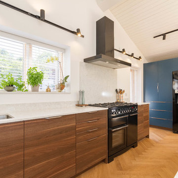 Eclectic Two Tone Kitchen