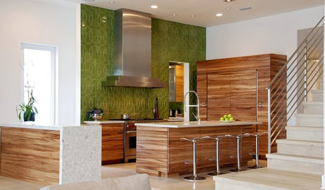 Kitchen Color: 15 Fabulous Green Backsplashes