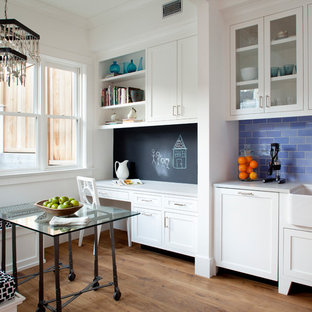 Inspiration for a victorian kitchen in San Francisco with a belfast sink.