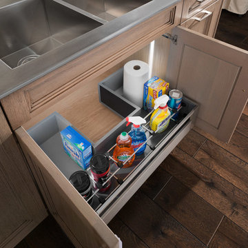 Edison Heights Kitchen - Under Sink Drawer With LED