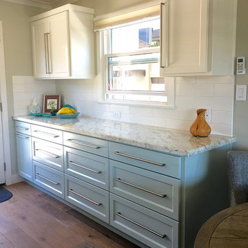 EE windows and custom cabinets, built by Woodman Cabinets Cayucos.