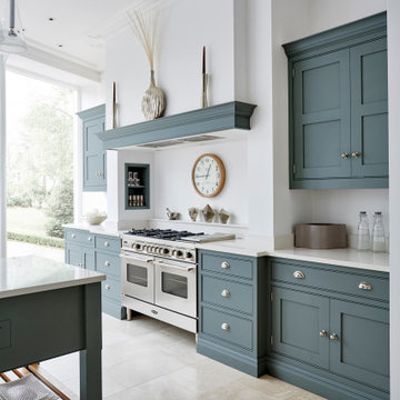 Elegant Blue Shaker Kitchen