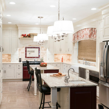 Elegant Colonial Kitchen in Point Ridge Farms-Camp Hill, PA