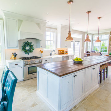 Elegant Farmhouse Kitchen Renovation In Purcellville, Virginia