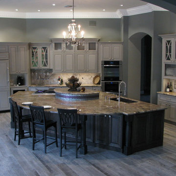 Elegant Gray Transitional Kitchen
