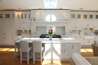 Elegant White Hand Painted Kitchen