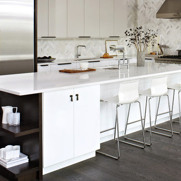 Elegant White IKEA Kitchen