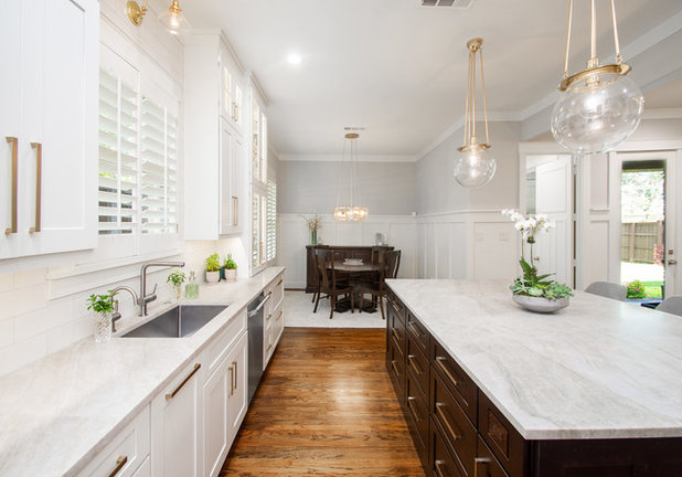 Transitional Kitchen by Alair Homes Plano