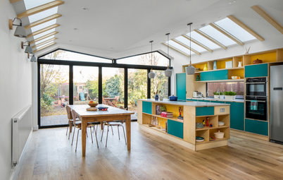 Open-Plan Kitchen Gains Light and a Connection to Nature