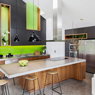 Contemporary kitchen in Melbourne.
