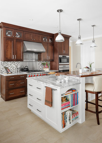 Traditional Kitchen by Plain & Fancy Custom Cabinetry