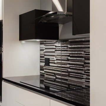 European Black and White Kitchen