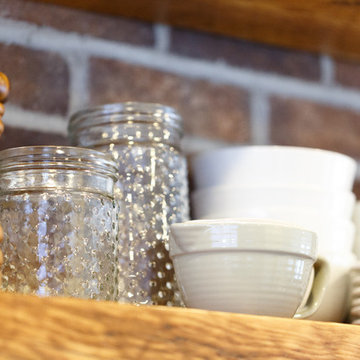 Everyday dishes, glassware and kitchen accessories.