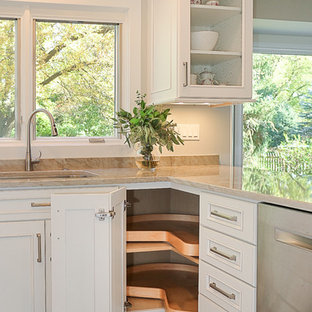 75+ Kleine Küchen mit Rückwand aus Stein Ideen & Bilder - Juli 2021