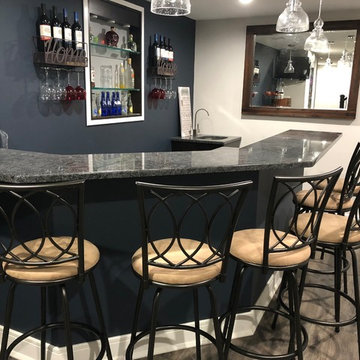 Ewing kitchen and basement bar