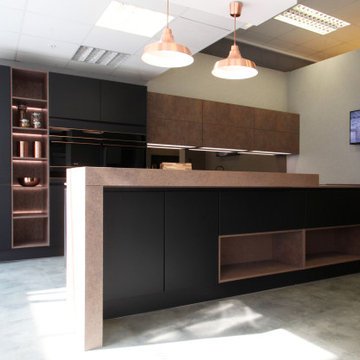 Ex Display Kitchen, Kutchenhaus Nobilia Touch Matte Black