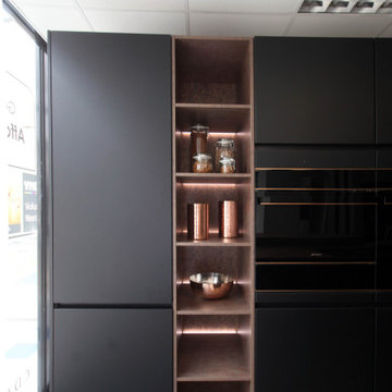 Ex Display Kitchen, Kutchenhaus Nobilia Touch Matte Black